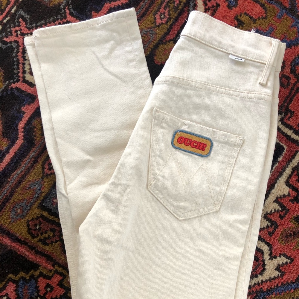 High waisted mother jeans